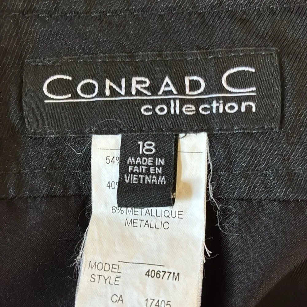 CONRAD C Collection Women 18 Black Modal Blend Skirt Vintage Goth‎ Witchy Boho